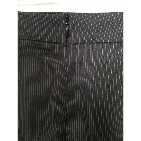 MNG Mango Skirt Size 8 Black White Pinstripe Pencil Straight Career New - Picture 5 of 11